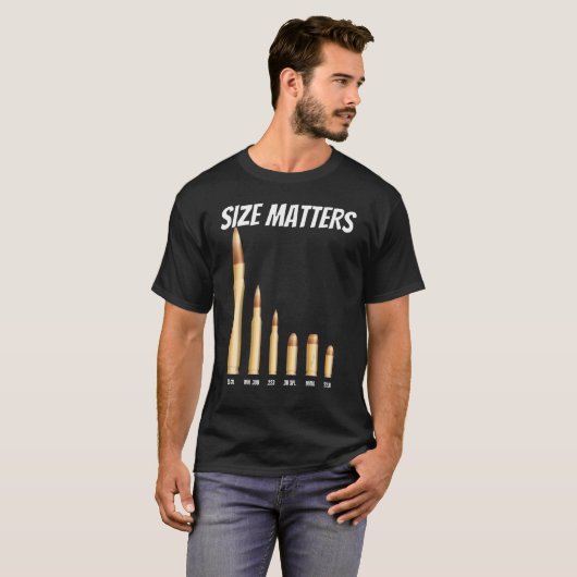 T-shirt Puces Size Matters (Devant entier)