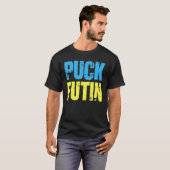 T-shirt Puck Foutine Mème Je Suis Aux Côtés De L'Ukraine A (Devant entier)