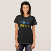 T-shirt Puck Foutine Ukraine soutient les femmes ukrainien (Devant entier)