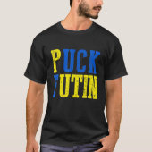T-shirt Puck Futin Mème Avec L'Ukraine Soutenez L'Ukraine (Devant)