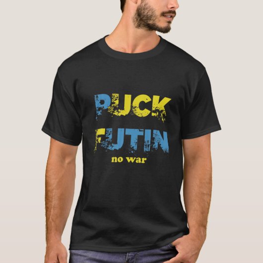 T-shirt Puck Futin Mème Pas de guerre (Devant)