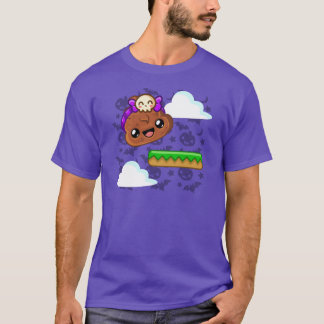 T-shirt Pudding & Cute Skull Accessory - Happy Jump