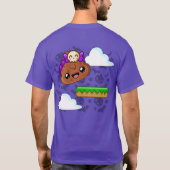 T-shirt Pudding & Cute Skull with Back Print - Happy Jump (Dos)