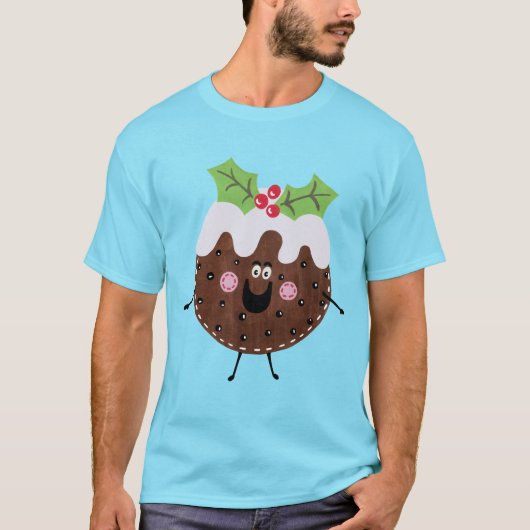 T-shirt Pudding de Noël (Devant)