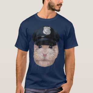 T-shirt Pudding Nwarf Hamster dans le Casquette des polici