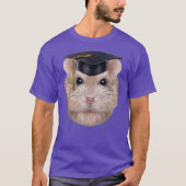 T-shirt Pudding Nwarf Hamster en Casquette universitaire (Devant)