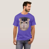 T-shirt Pudding Nwarf Hamster en Casquette universitaire (Devant entier)