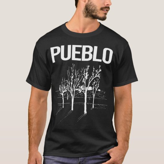 T-shirt Pueblo Street Trees (Devant)