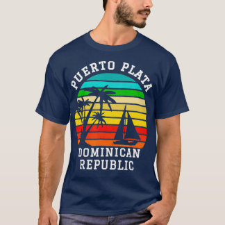 T-shirt Puerto Plata République Dominicaine Vacances en fa