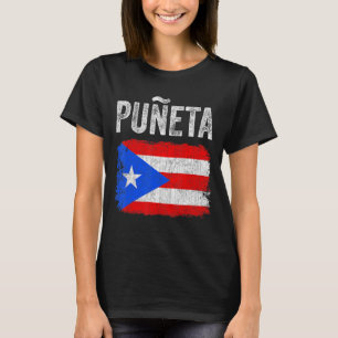 T-shirt Puerto Rican Boricua Hispanique Puñeta Porto Rico