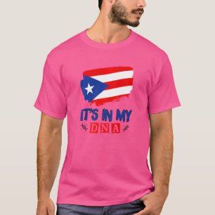 T-shirt Puerto Rican Boy Girl C'est dans mon ADN Porto Ric