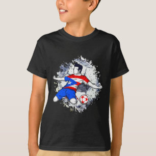 T-shirt Puerto Rico Football Drapeau Portoricain Fier Foot