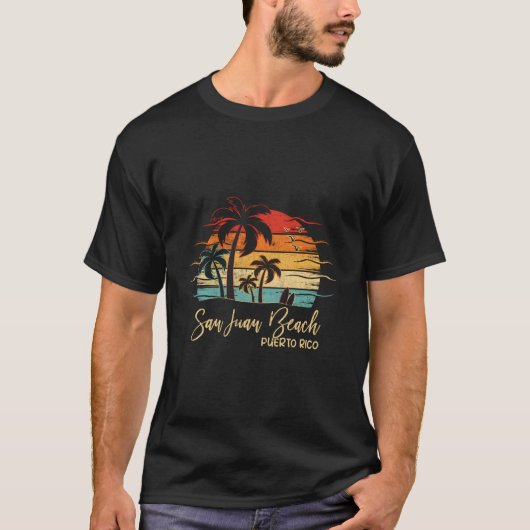 T-shirt Puerto Rico San Juan Beach (Devant)