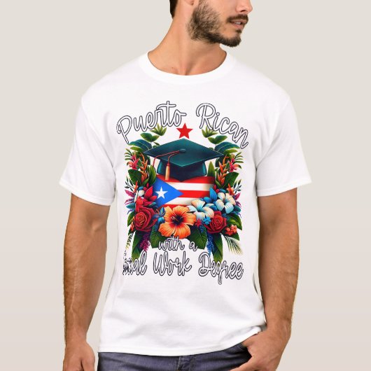 T-shirt Puerto Rico Social Work Graduation 2024 MSW MPH (Devant)