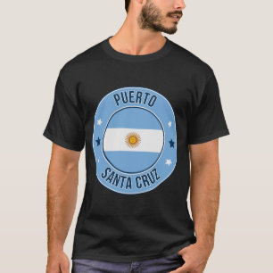 T-shirt Puerto Santa Cruz, Argentine Ville