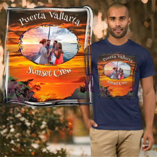 T-shirt Puerto Vallarta Sunset Crew 2584