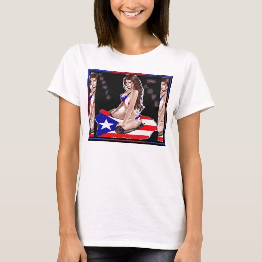 T-shirt puertoricanlady (Devant)
