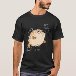 T-shirt Puffer Fish Blowfish Bubles