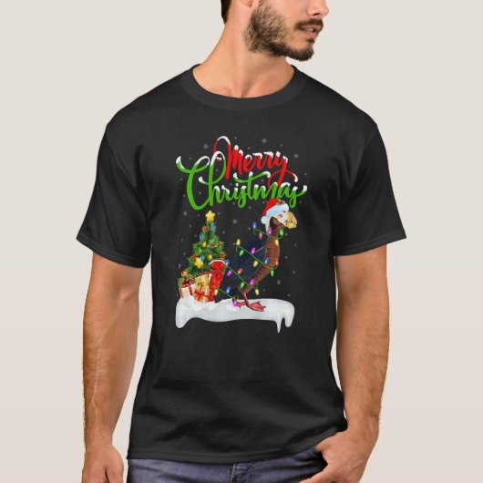 T-shirt Puffin Bird  Xmas Decorations Santa Puffin Christm (Devant)