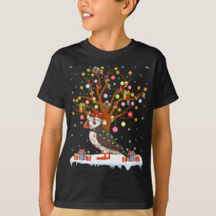 T-shirt Puffin Bird Xmas LighTree Père Noël Puffin Christ