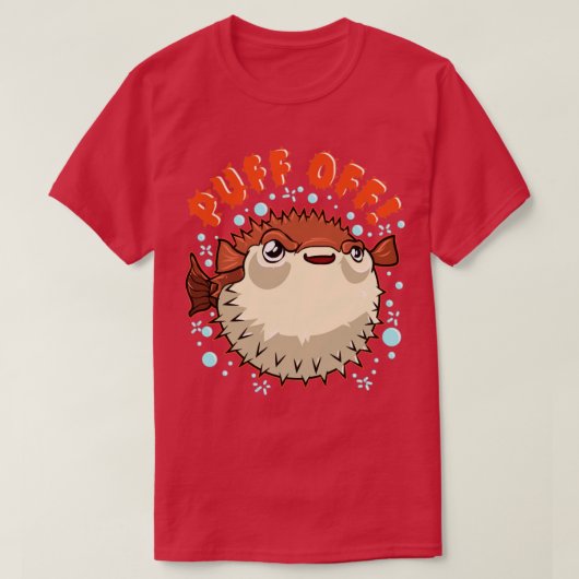 T-shirt Puffin De Poisson De Poisson De Poisson (Design devant)
