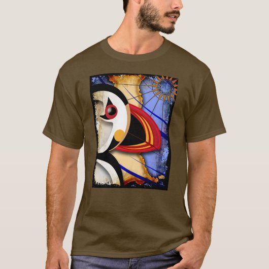 T-shirt Puffin Lundy Pas De Texte (Devant)