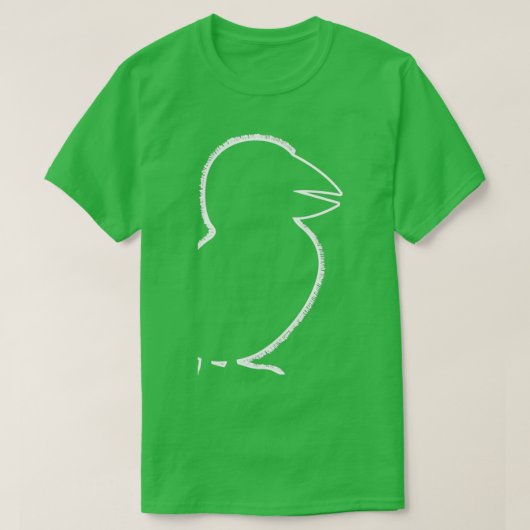 T-shirt Puffin Outline Parrot Divers Puffins (Design devant)
