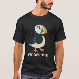 T-shirt Puffin Voici L'Islande Animal Puffin Seabird A