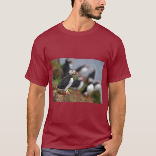 T-shirt Puffin with Fish Tee (Devant)