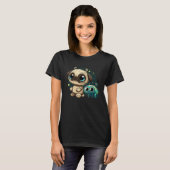 T-shirt Pug Alien UFO Espace Extraterrestre (Devant entier)