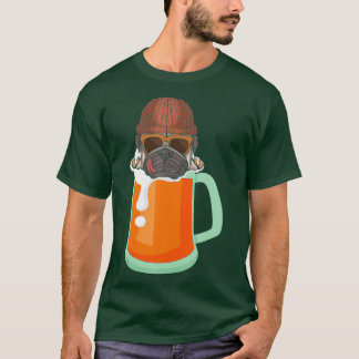 T-shirt Pug and Craft Beer Boire Brewery Funny Alcohol