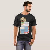 T-shirt Pug antidépresseur 882 (Devant entier)