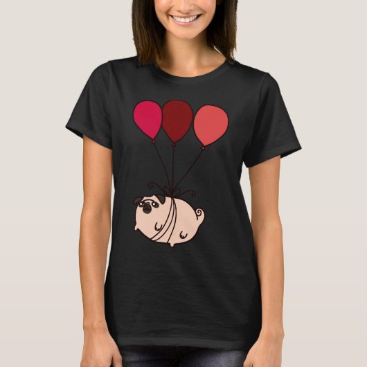 T-shirt Pug Ballon Classique 300 (Devant)