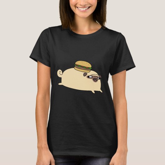 T-shirt Pug Burger 181 (Devant)