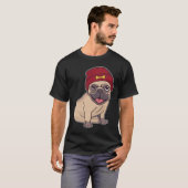 T-shirt Pug chapeau bébé classique 23 (Devant entier)