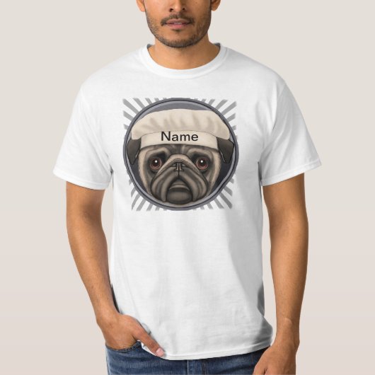 T-Shirt Pug Chef (Devant)