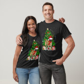 T-shirt Pug Christmas Tree Light Pajama Dog Xmas (Unisexe)