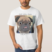 T-shirt PUG comic shirt (Devant)