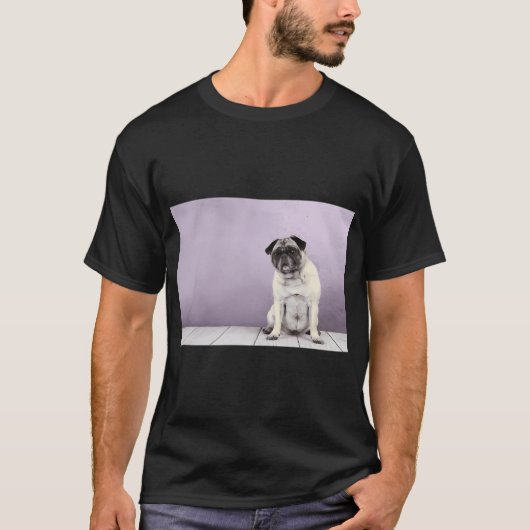 T-shirt Pug Curieux (Devant)