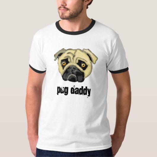 T-shirt Pug Daddy (Devant)