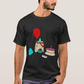 T-shirt Pug d'anniversaire
