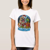T-shirt Pug de Christmas (Devant)