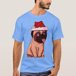 T-shirt Pug de Christmas