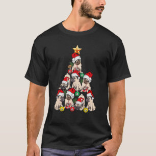 T-shirt Pug de l'arbre de Noël Bonne Année Chien