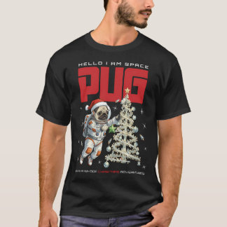 T-shirt Pug de l'espace