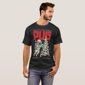 T-shirt Pug de l'espace (Devant entier)