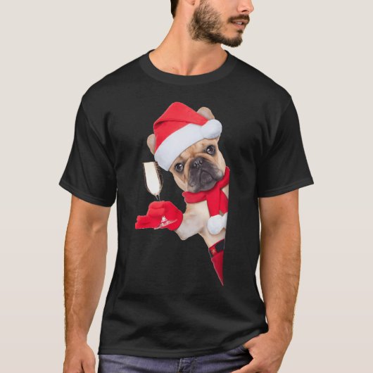 T-shirt Pug de Noël (Devant)