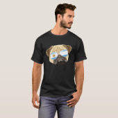T-shirt Pug Drapeau Argentin Argentine Pochette (Devant entier)