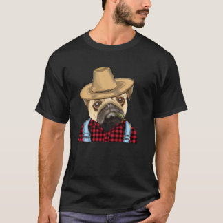 T-shirt Pug Fermier Chien D'élevage