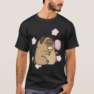 T-shirt Pug gros